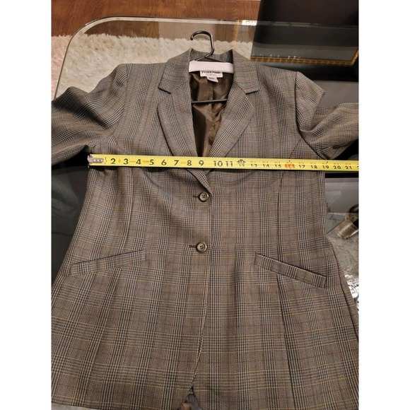 Pendleton Women's Multicolor Wool Single Breasted Two Buttons Fitted Blazer 10 - Picture 11 of 12